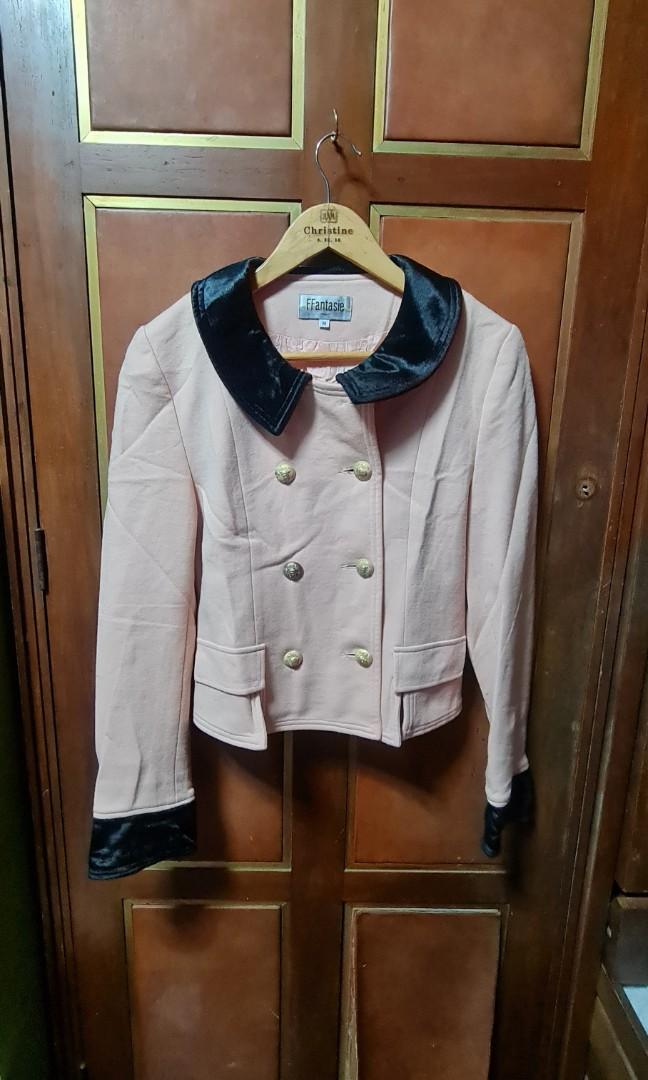 Double breasted jacket (Category: Coats, Jackets and Outerwear) located in Pasig City. Submitted by xtnter (Listing ID 1071728006, Image 1). Description: Sorry ddnt iron my clothes 😁 just want to have a lil space in my cabinet. msg me if u want to know more bout the item. not really good on describing them.😊.