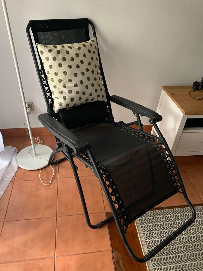 Foldable Recliner Chair w Leg Rest, Furniture & Home Living, Furniture