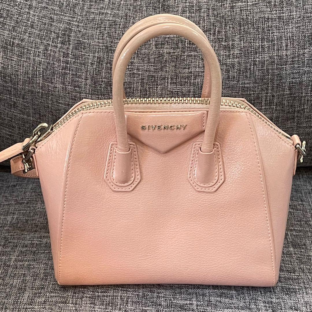 Givenchy Antigona Mini (Category: Luxury Bags & Wallets) located in Manila. Submitted by decluttering_account (Listing ID 1071808593, Image 1). Description: Guaranteed authentic Recolored - color is a beautiful nude pink Inclusion: Certificate of authenticity from Authenticate4u .