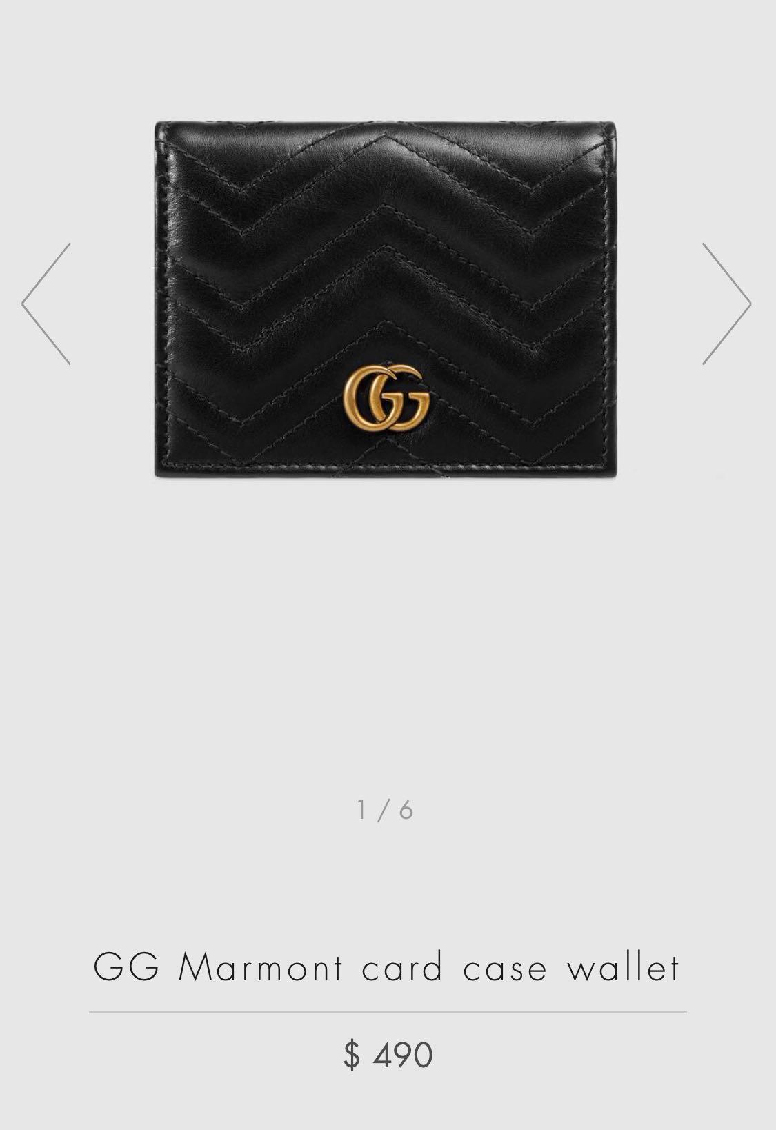 gucci marmont quilted wallet