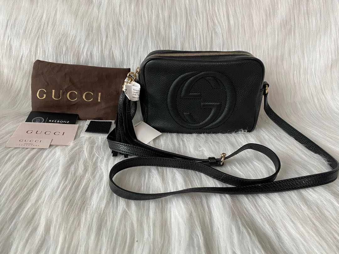 Gold gucci disco discount bag