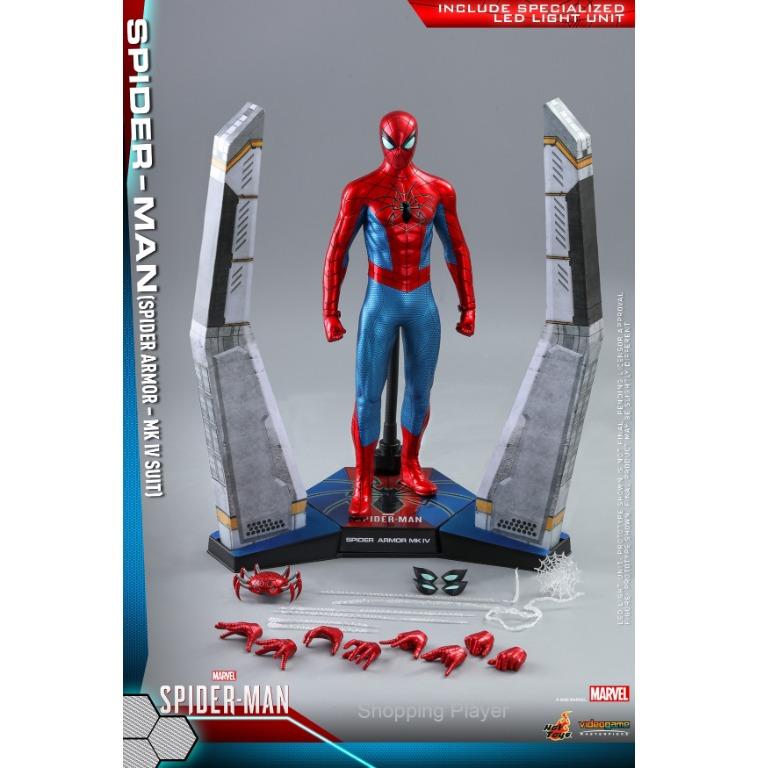 Hot Toys VGM54 Marvel's Spider-Man 2 Collectible Action Figurine 1/6 Peter  Parker (Advanced Suit 2.0) 30cm