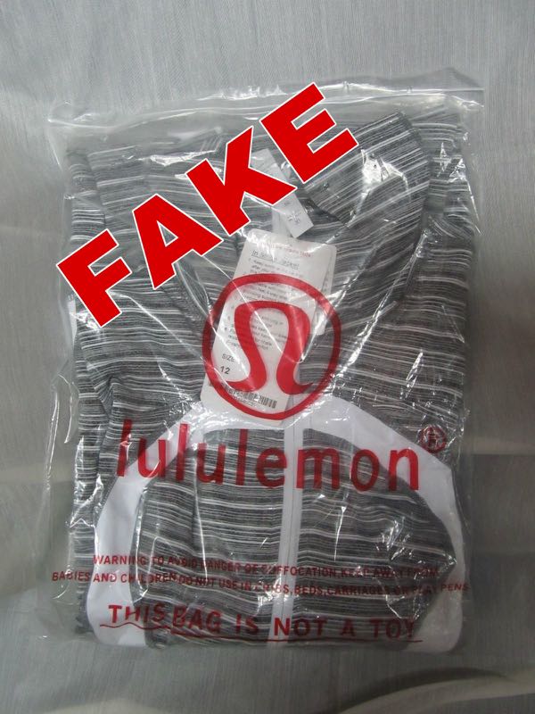 FAKE Lululemon plastic bags, Sports 