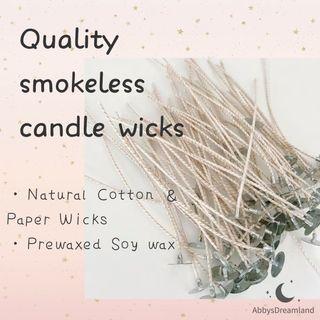 10pieces Wooden Wicks with Sustainer Tab Natural Wooden Candle Wick Cores  for DIY Candle Making Crafts Handmade Soy Parffin Wax