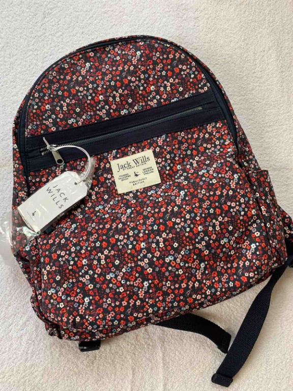 Jack wills floral backpack on sale