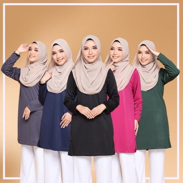 Jersi Muslimah S 5xl Baju Sukan Muslimah Plain Jersi Jersi Kosong Muslimah Fashion Tops On Carousell