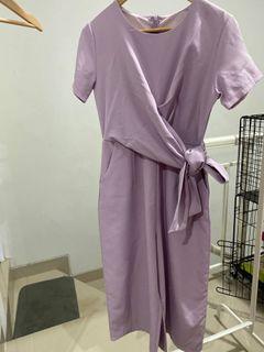 Jumpsuit ungu lylac