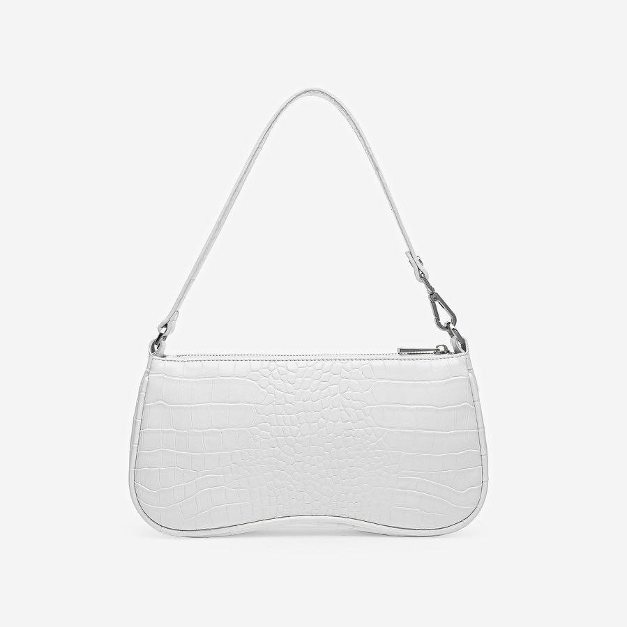 White croc shoulder bag discount