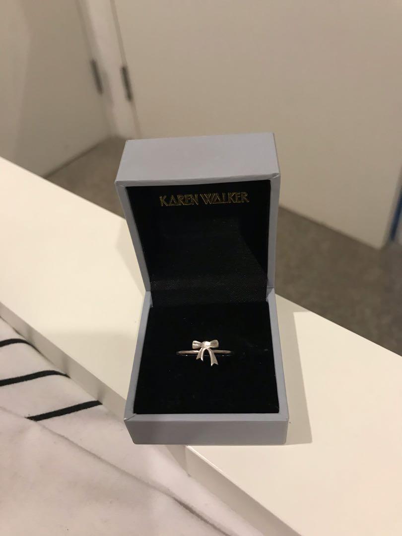 Karen Walker Bow Ring Luxury on Carousell