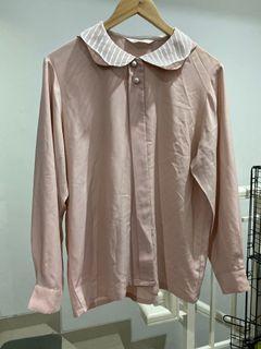 Kemeja korea pink