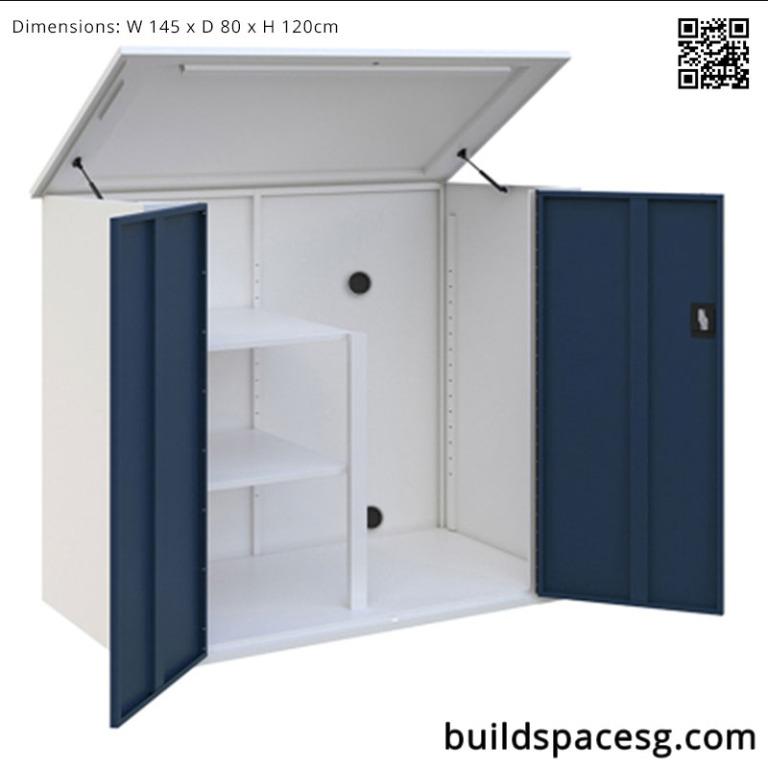 KUBBY 101 Outdoor Weatherproof Washing Machine Shed Cupboard Storage Furniture & Home