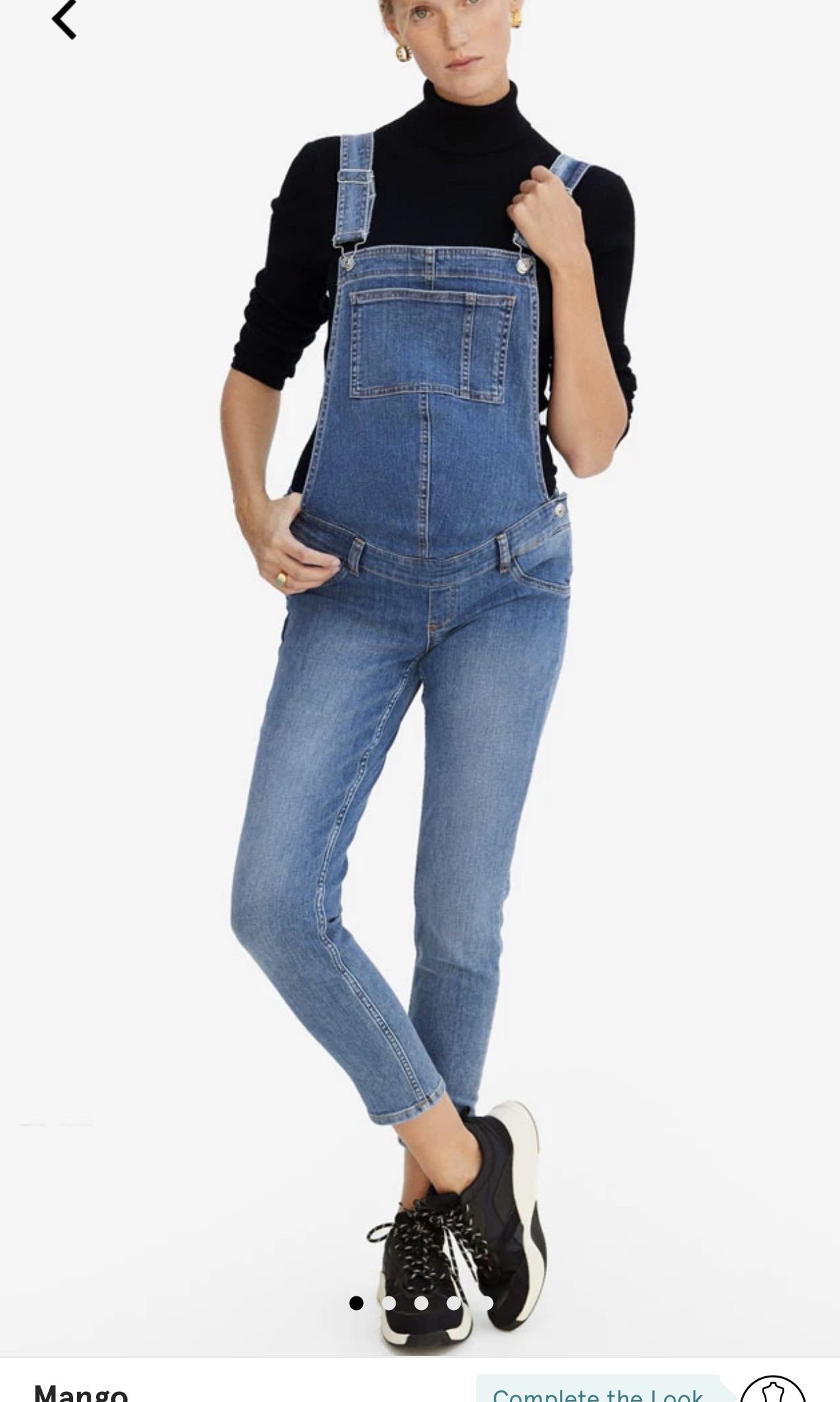Mango maternity denim jumpsuit dungarees, Women's Fashion, Maternity