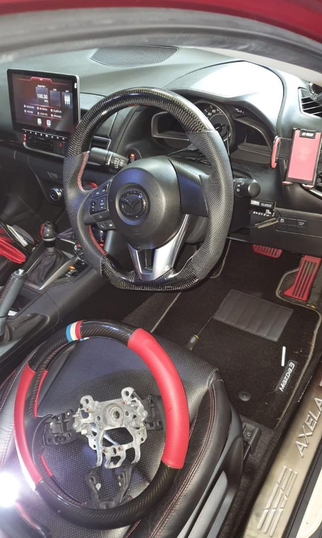 Mazda 2 3 Cx5 Steering Wheel Carbon Car Accessories Accessories On Carousell