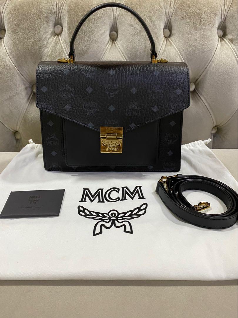 MCM PATRICIA VISETOS SATCHEL, Luxury, Bags & Wallets on Carousell