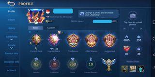 Mobile Legends Account ML MLBB Legend Mythic Smurf Acc Cheap Accounts