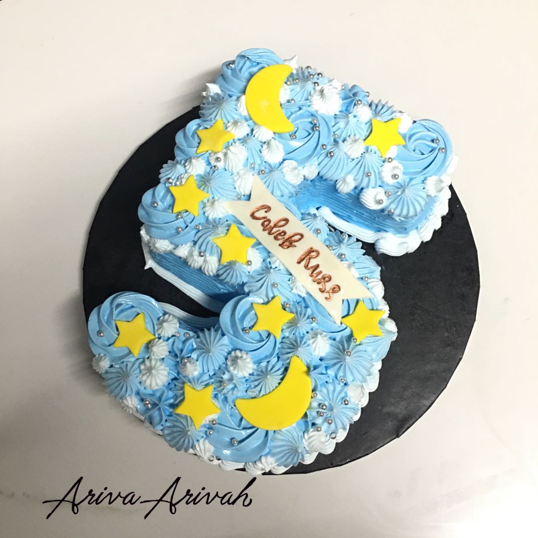 custom number cake | lettercakes, birthdaycake, chocolate cake 🧁, Food &  Drinks, Homemade Bakes on Carousell