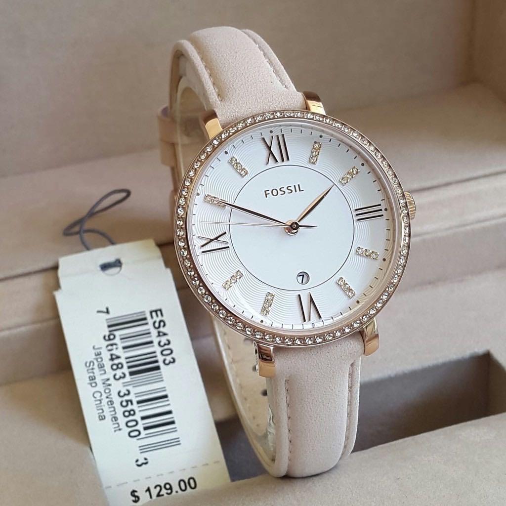 Original 100 Fossil Watch Jacqueline Ladies es4303 Fesyen Wanita