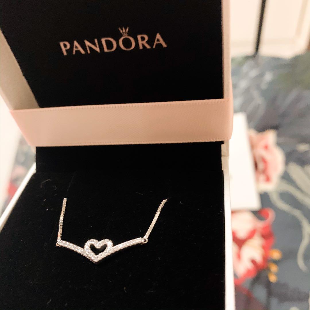 Pandora wishbone necklace Clearance