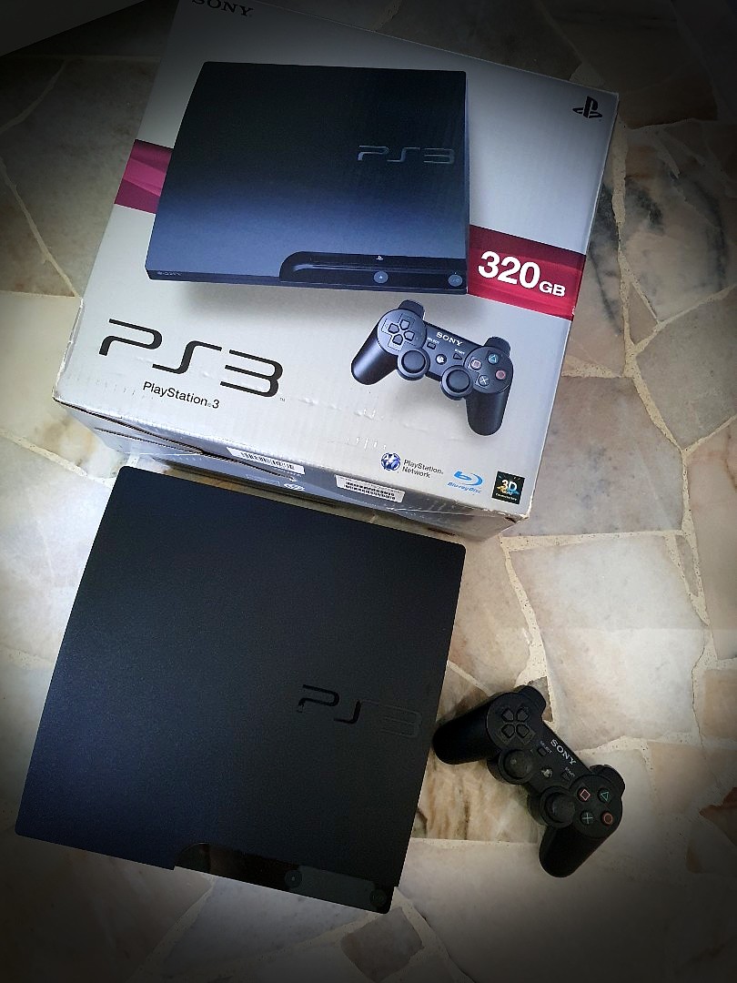 PlayStation 3 PS3 Slim c/w Box, Video Gaming, Video Game Consoles,  PlayStation on Carousell