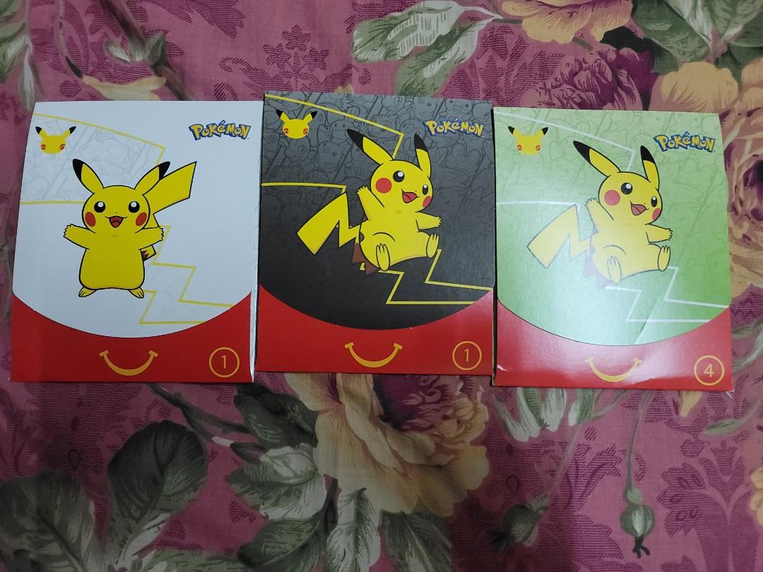 現貨)美版Pokemon x Mcdonald's 25th Anniversary promo pack寶可夢x