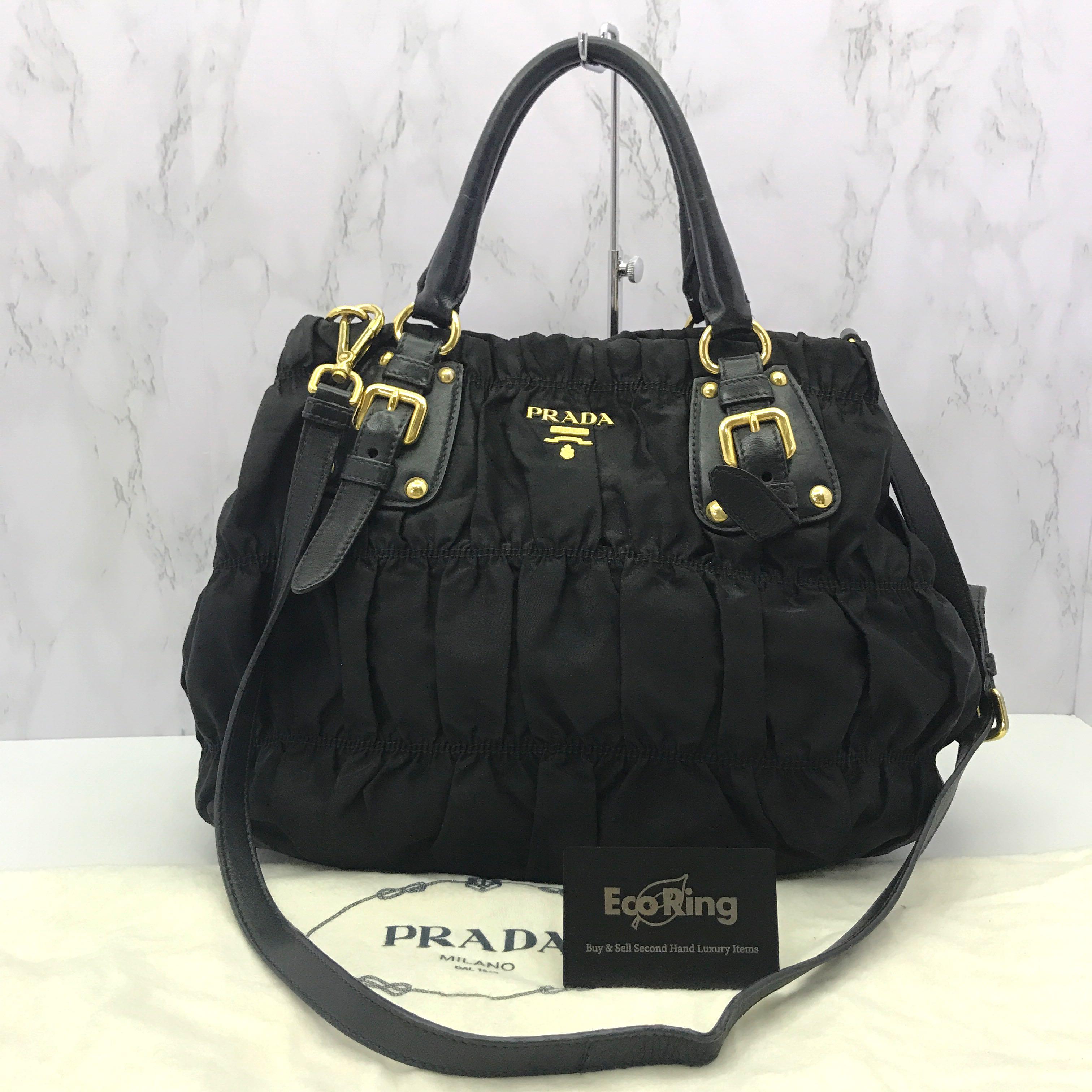 Prada 2 Way Nylon Tote Bag, Luxury, Bags & Wallets on Carousell