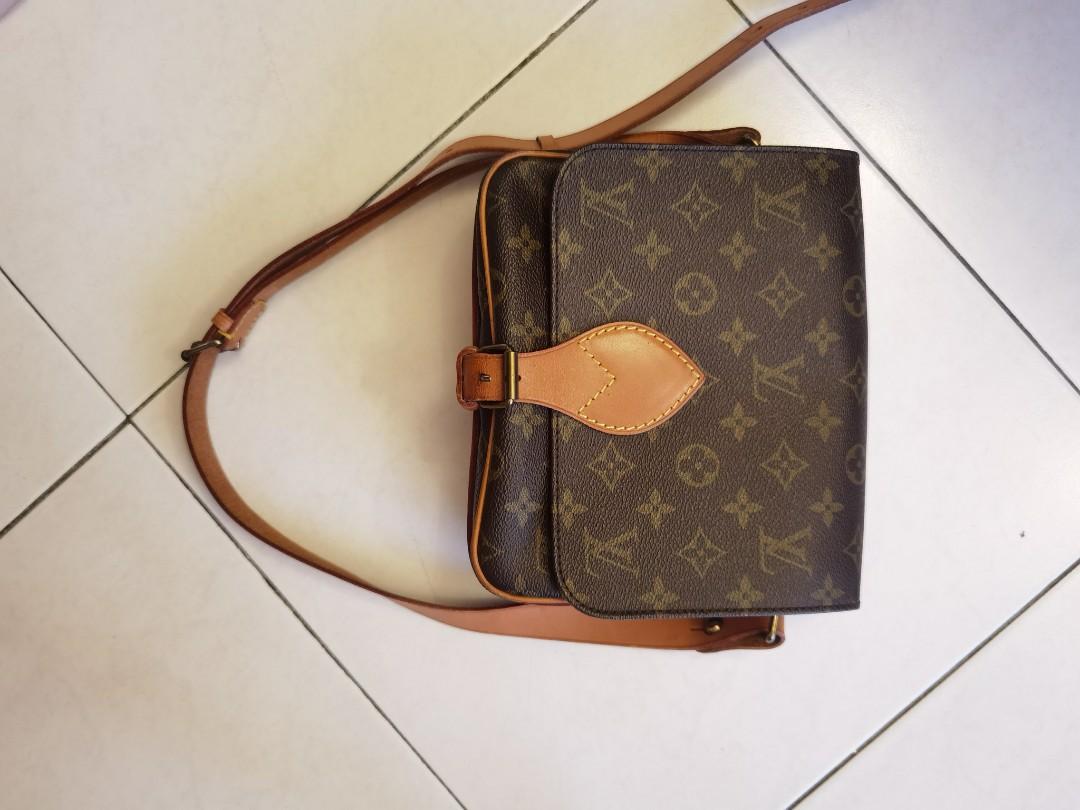 Authentic Preloved Louis Vuitton Monogram Cartouchiere 26 Crossbody Bag