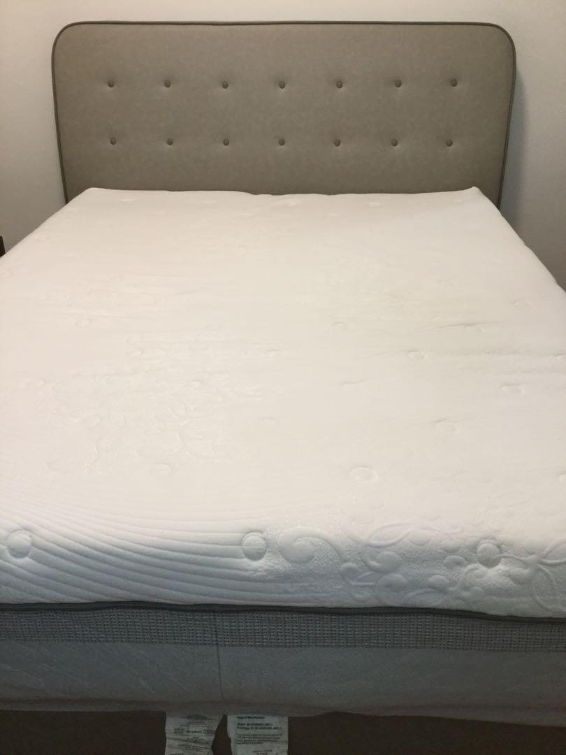 Preowned Novaform 14" Thick Queen Mattress, Furniture & Home Living, Furniture, Bed Frames