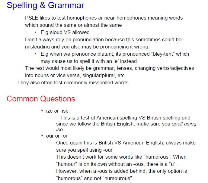 PSLE English Notes (TOP school summary), Hobbies & Toys, Books ...