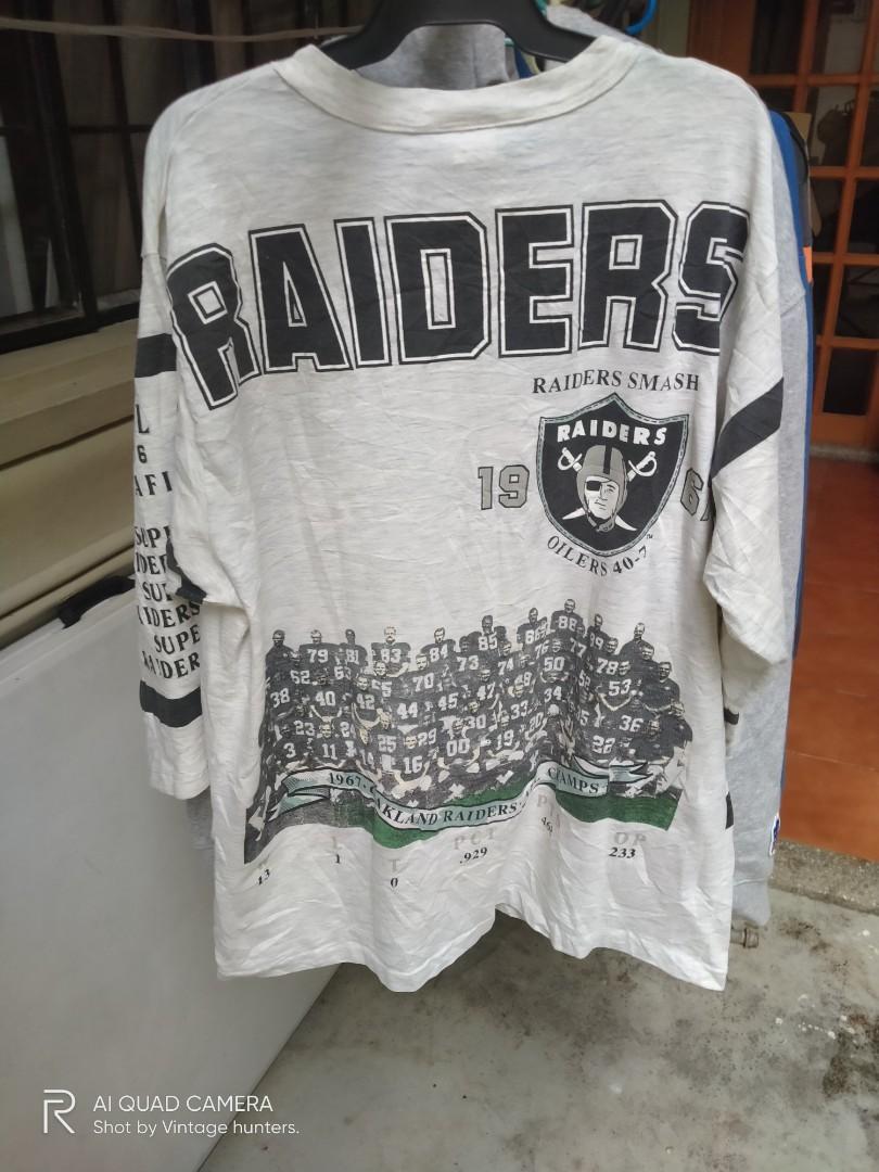 SUPER VINTAGE 90s latest Awesome Vintage Authentic Raiders Gear 3/4 Sleeve