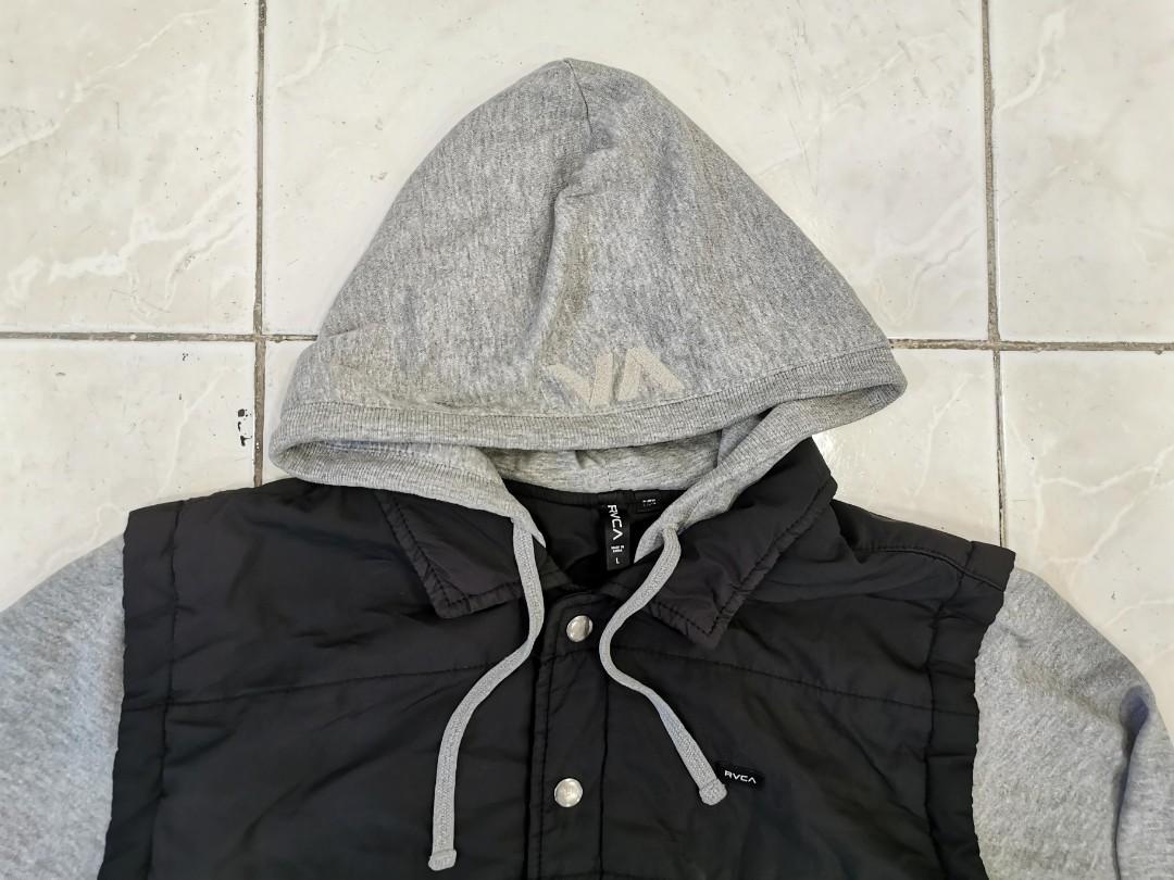 RVCA Puffer Vest Hoodie Men s Fashion Tops Sets Hoodies on Carousell