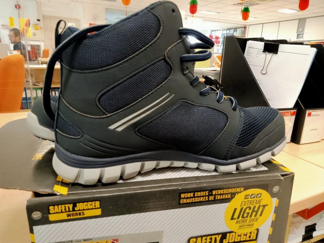 Safety Shoes Safety Jogger Absolute S1P Navy, Men's Fashion, Footwear