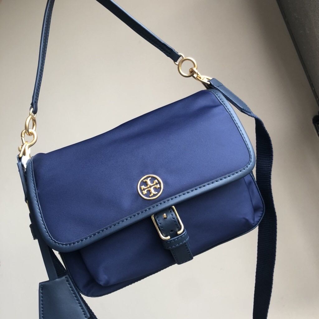 Tory burch perry nylon crossbody sale navy