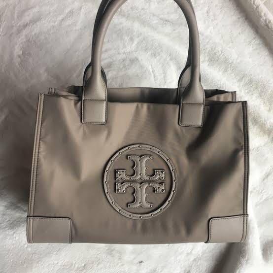 SALE READY original tory burch mini ella studded nylon tote size 34 cm authentic
