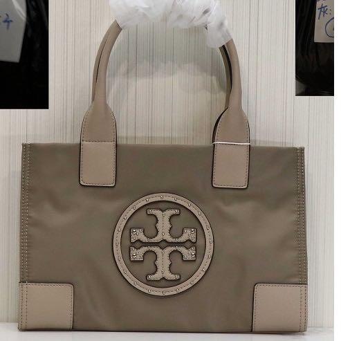 Tory burch ella shop studded nylon tote
