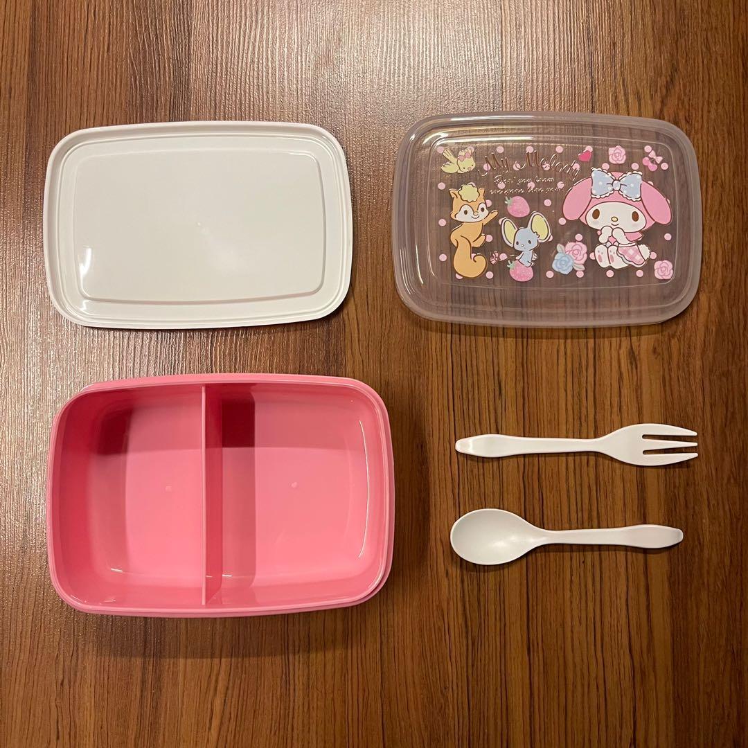 TUPPERWARE Hello Kitty Retro Pink Lunch Set Sandwich Keeper 16oz Tumbler  Sanrio