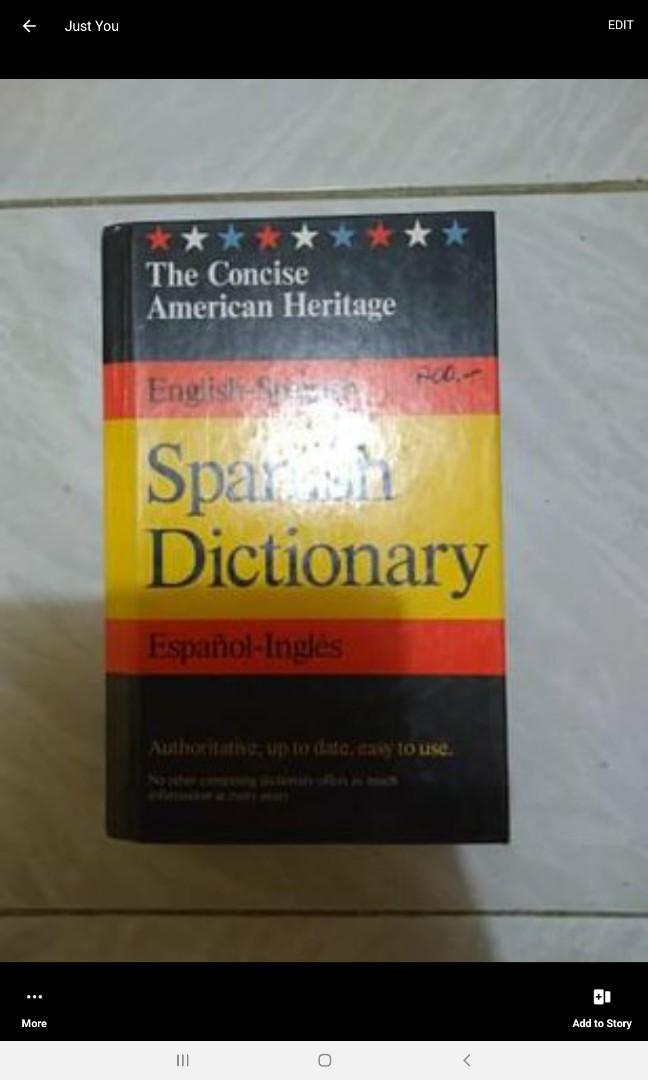 Spanish/Korean/English (Category: Textbooks) located in Caloocan City. Submitted by yingwen_laoshi (Listing ID 1071721352, Image 1). Description: this FOREIGN LANGUAGES book bundle (P500) includes: 1) Spanish-English (vis a vis) dictionary 2) Korean-English (vis a vis) dictionaries (2 books) 3) English thesaurus MOP: GCASH/BDO RFS: decluttering, need cash.