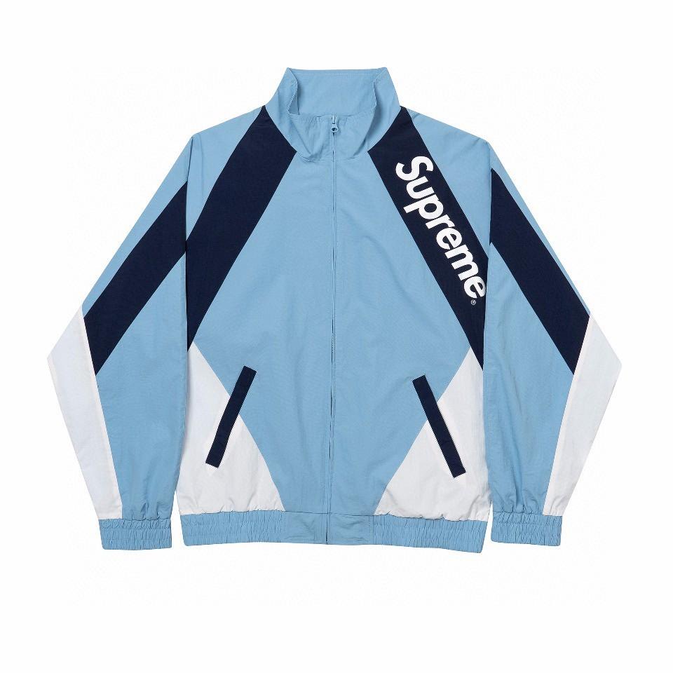 Supreme 20SS WEEK 1 Paneled Track Jacket 顏色：黑色、藍色尺碼：S / M / L / XL, 男裝,  外套及戶外衣服- Carousell