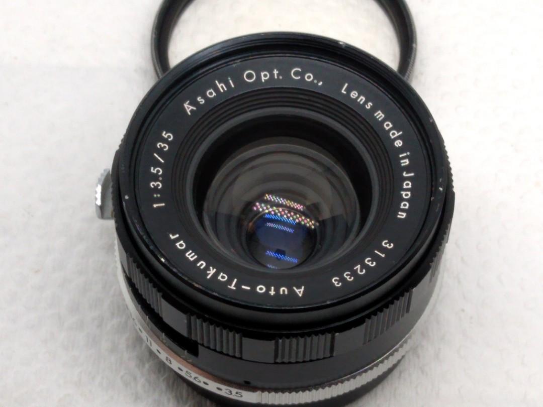 Takumar lens 35mmf3.5 (Category: Lens & Kits) located in Las Pinas. Submitted by film101 (Listing ID 1071721105, Image 2). Description: Wide lens Auto takumar 35mmf3.5 Its 1950s-1960s made by asahi My own impression this is little smaller than SMC 35mm regular version, find as compact type lens One of the rare lens m42 mount --------- Condition of lens Optics-clean with no haze with protective filter Aperture blades-snappy, clean Aperture ring-cl