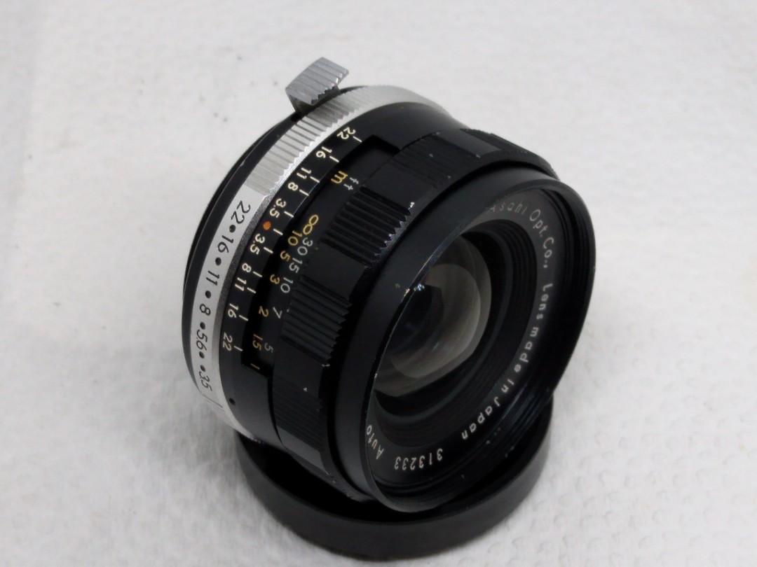 Takumar lens 35mmf3.5 (Category: Lens & Kits) located in Las Pinas. Submitted by film101 (Listing ID 1071721105, Image 3). Description: Wide lens Auto takumar 35mmf3.5 Its 1950s-1960s made by asahi My own impression this is little smaller than SMC 35mm regular version, find as compact type lens One of the rare lens m42 mount --------- Condition of lens Optics-clean with no haze with protective filter Aperture blades-snappy, clean Aperture ring-cl