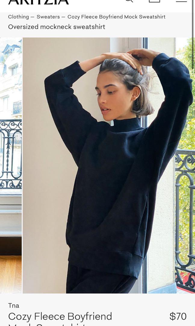 Tna mock neck sweatshirt sales