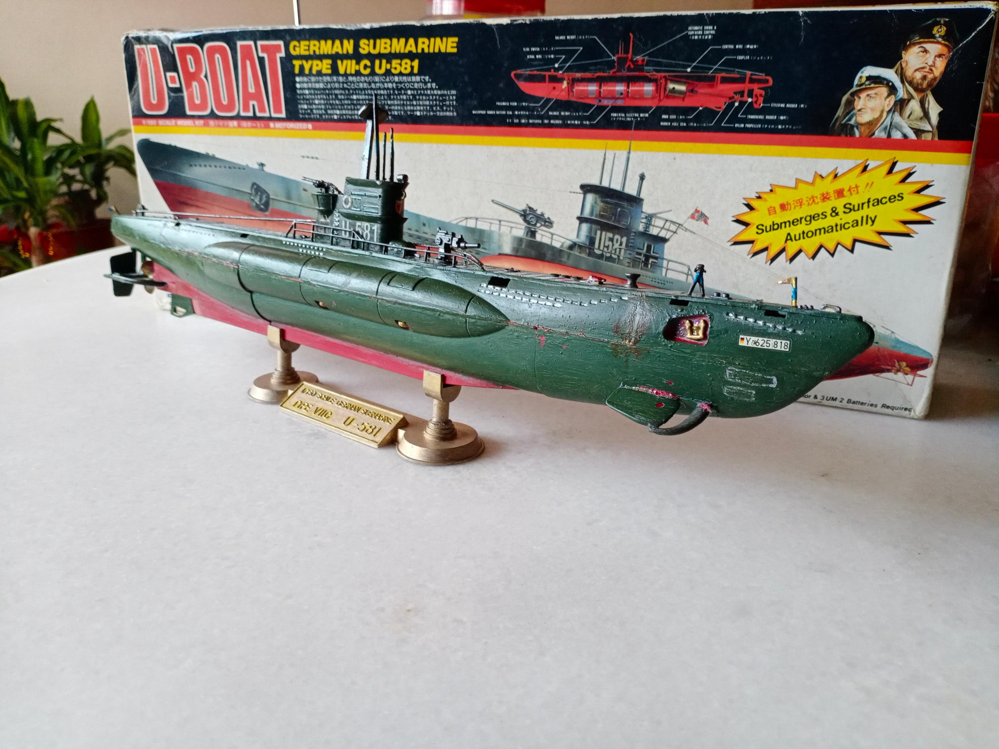 U-Boat German Submarine Type VII-C U-581, Hobbies  Toys, Toys  Games on  Carousell
