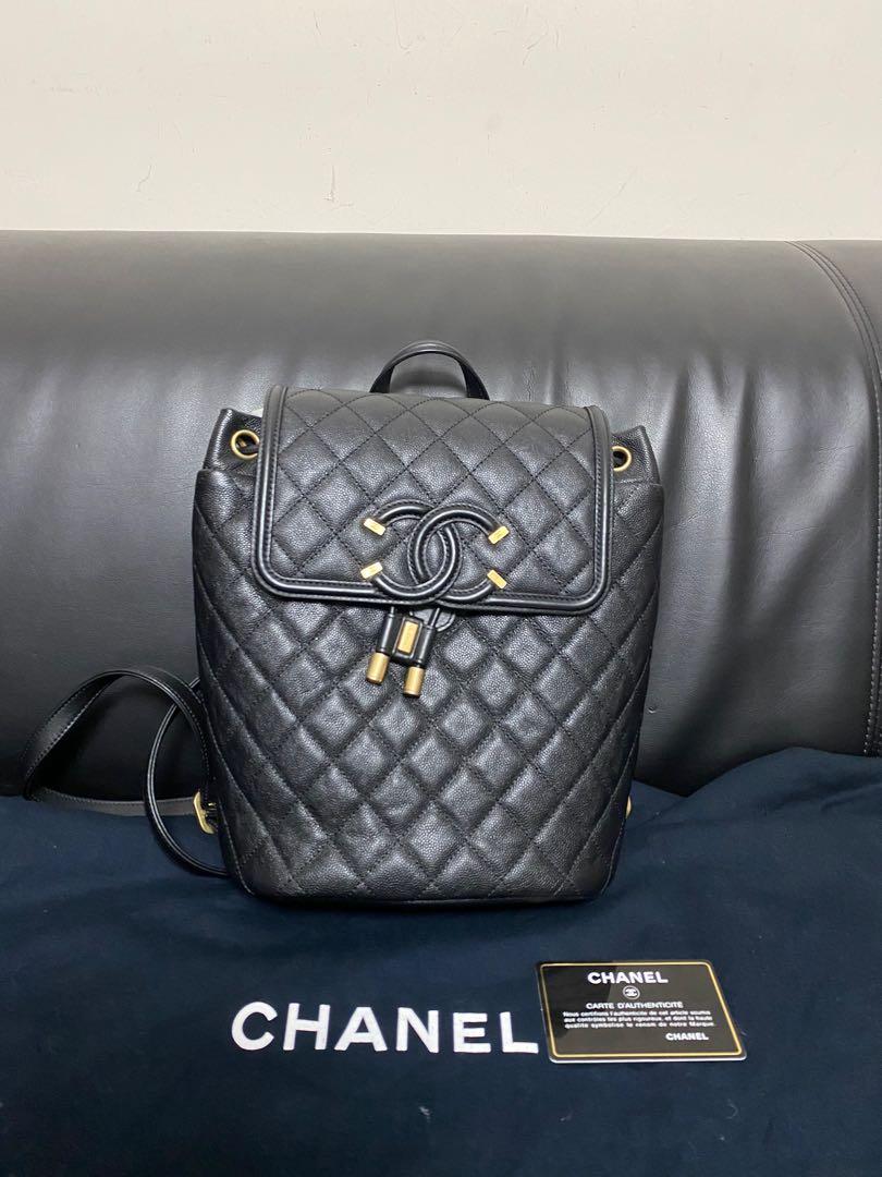 Used chanel backpack black Carousell