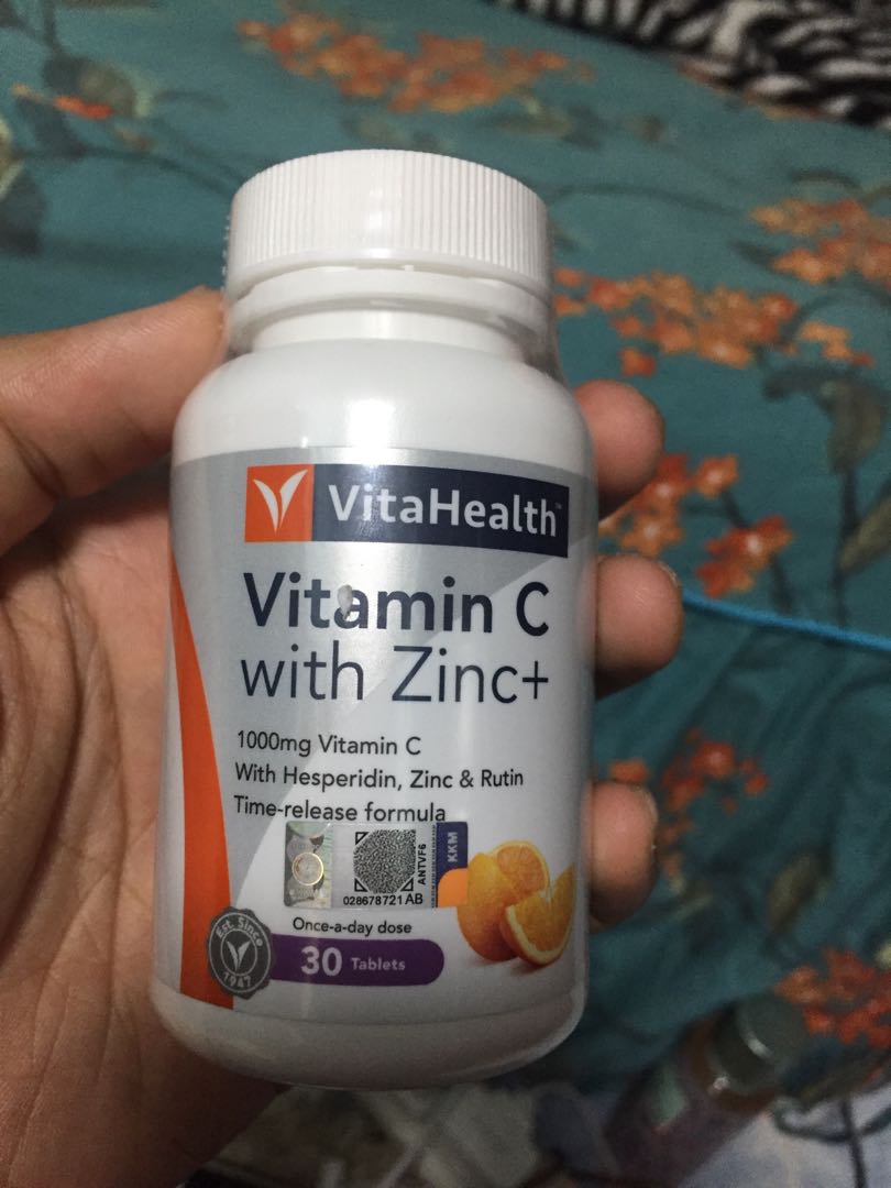 Vitahealth Vitamin C With Zinc Health Beauty Skin Bath Body On Carousell