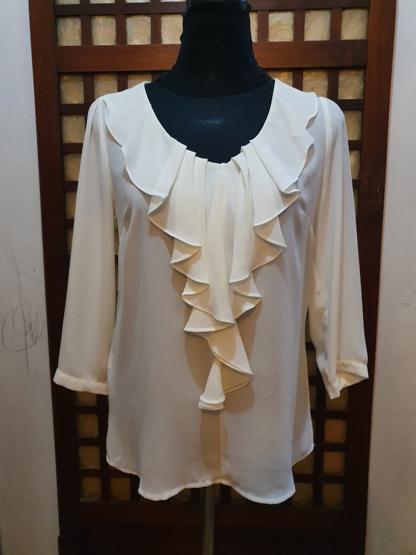 FORFORMO Frilled dressy Blouse | vrealitybolivia.com