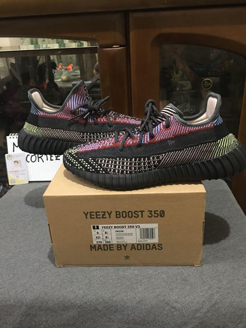 Yeezy Boost 350 Yecheil Size 9, Men's 