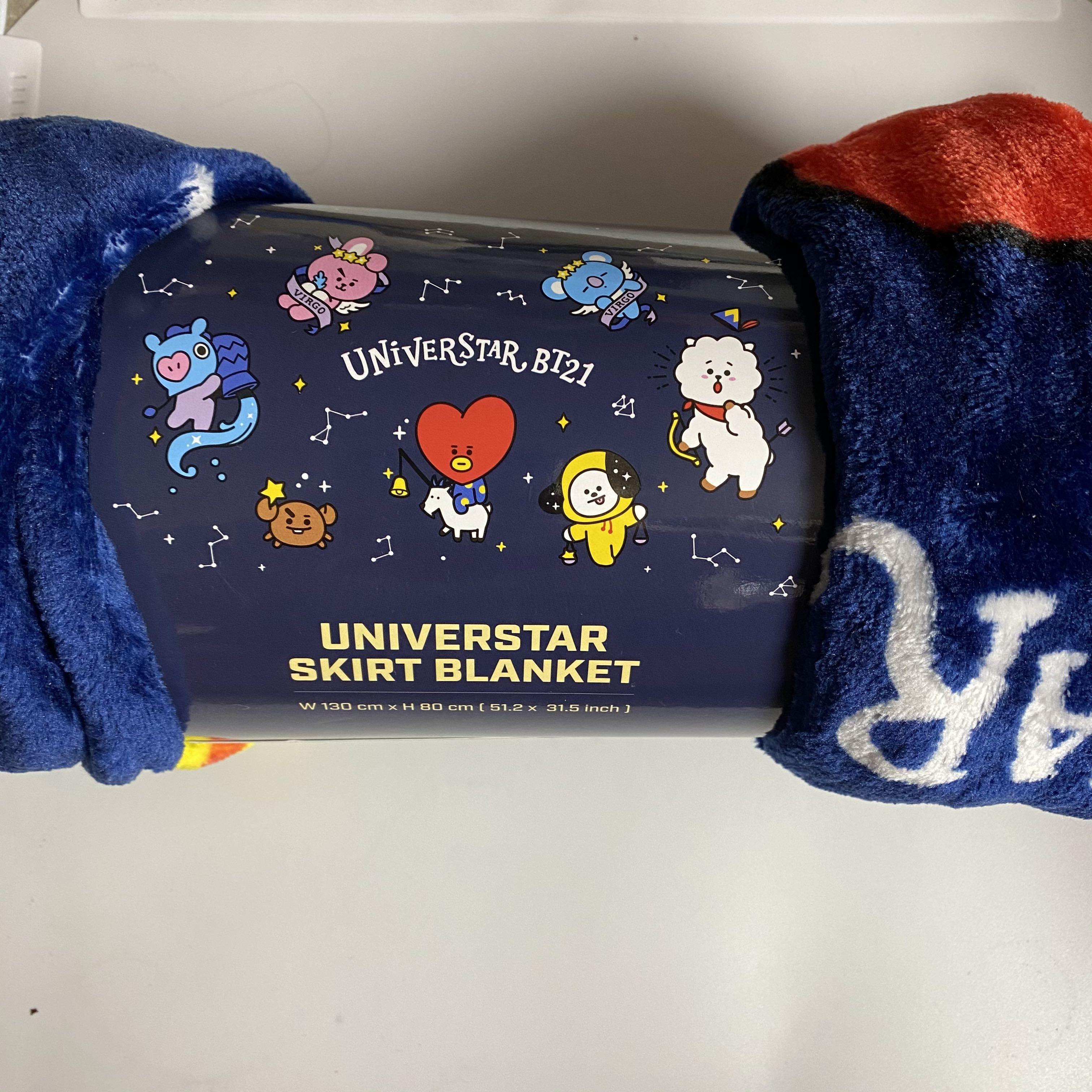 BTS BT21 line friends UNIVERSTAR SKIRT BLANKET Carousell