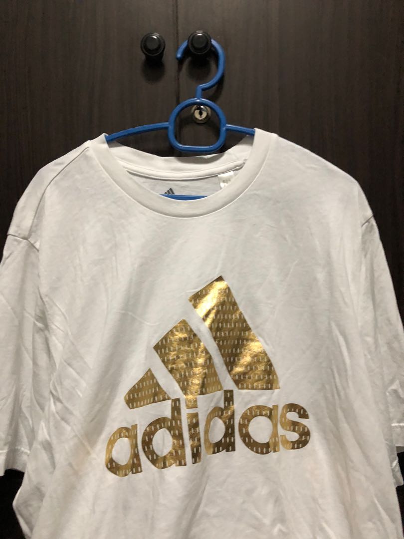 gold adidas shirt