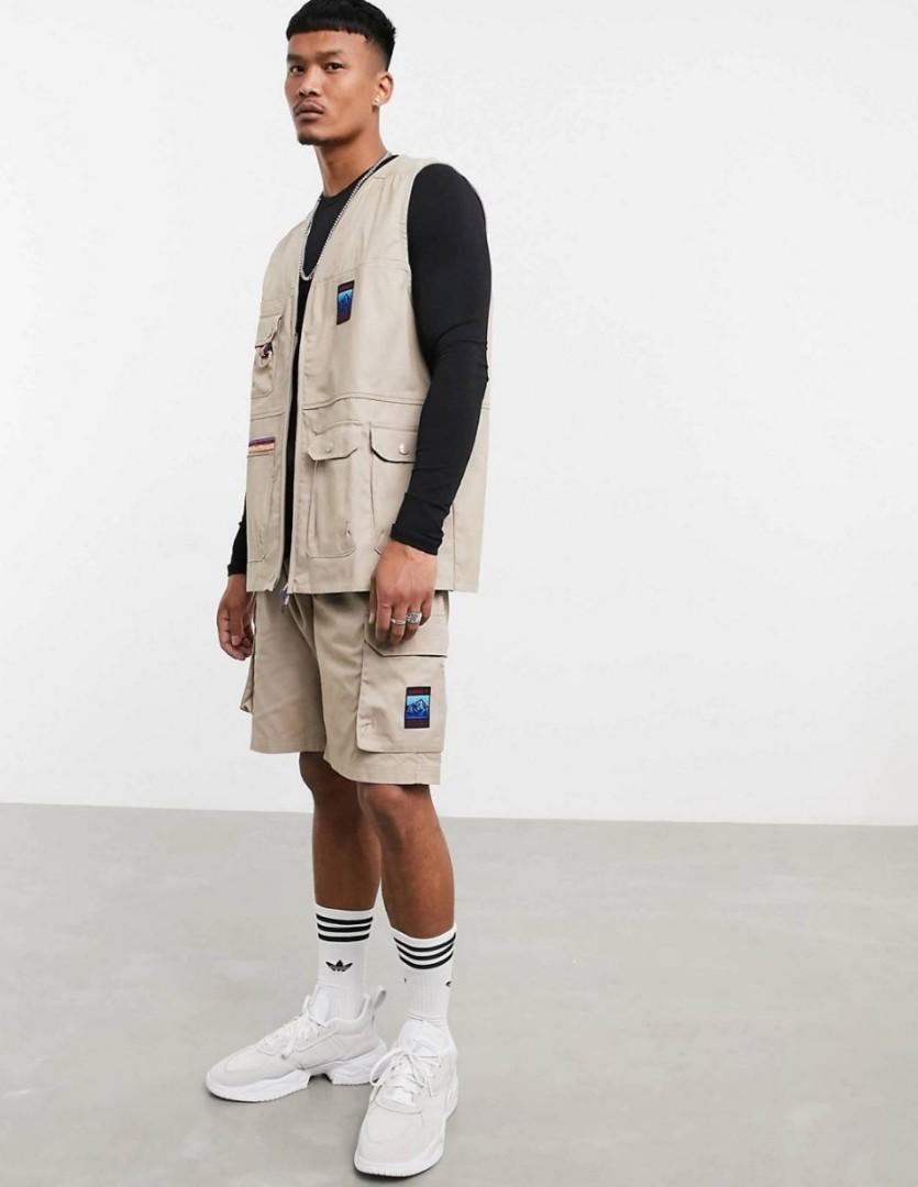 Khaki Vest Adiplore Gilet Adidas Jackets Coats Adidas Khaki Tan