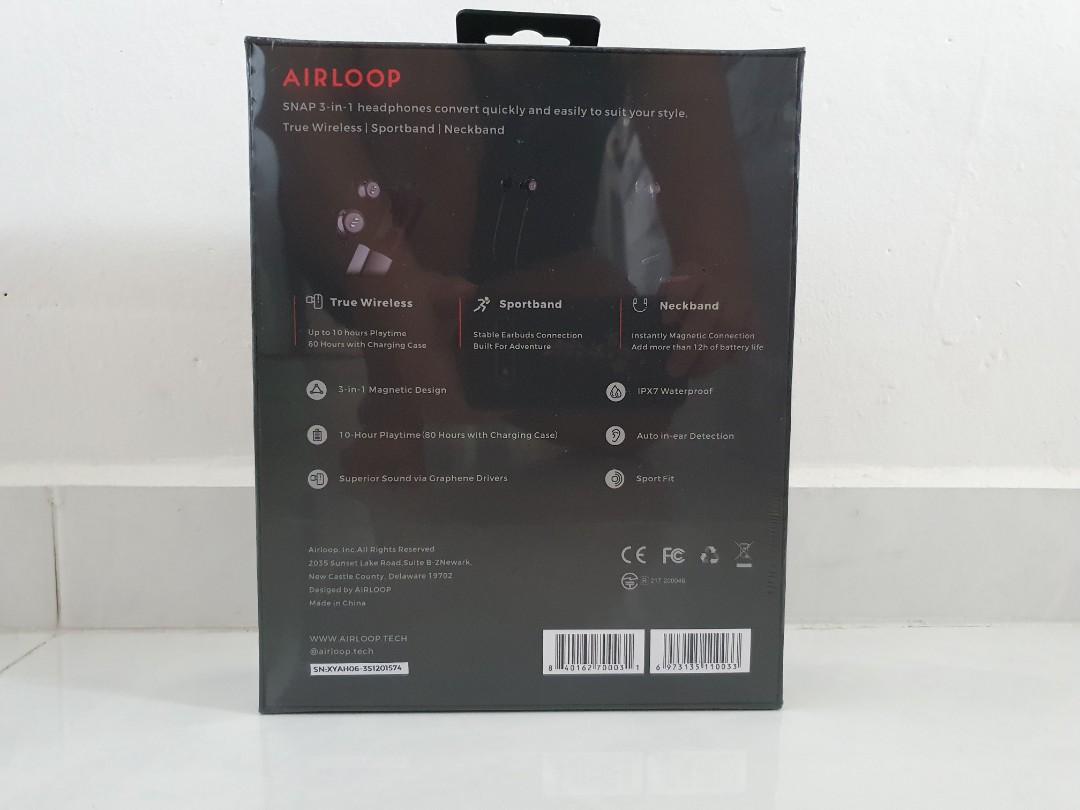 AirLoop: 3-in-1 convertible wireless Earphones