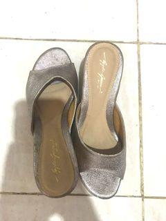 Apple Green Wedges Silver
